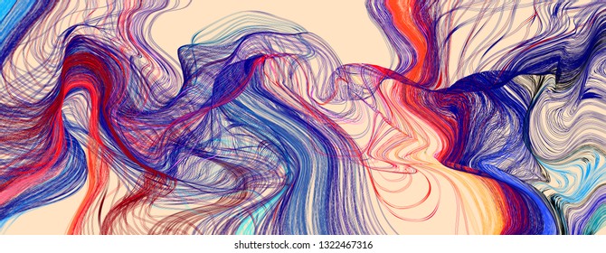 Tangled lines vector background