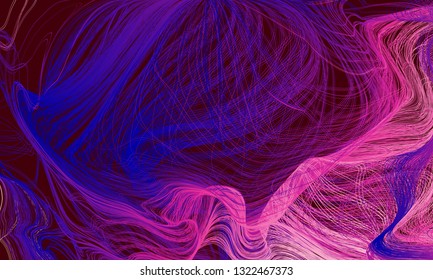 Tangled lines vector background
