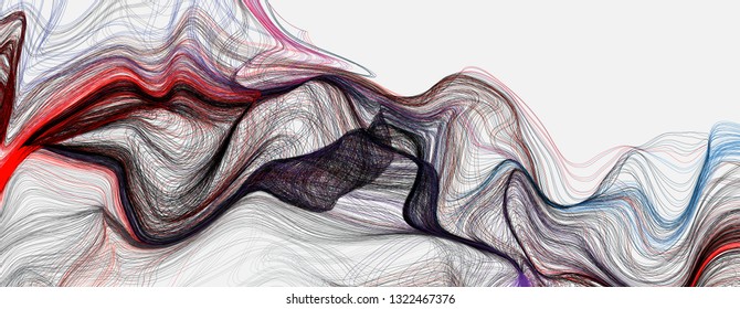 Tangled lines vector background