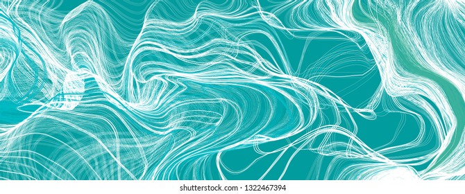 Tangled lines vector background