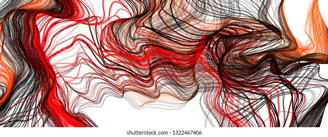 Tangled lines vector background