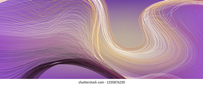 Tangled lines vector background