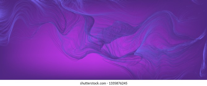 Tangled lines vector background