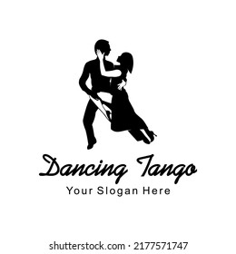 Tango Dance Couple Logo Silhouette Vector Stock Vector (Royalty Free ...