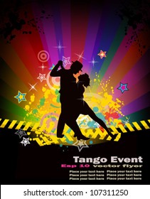 Tango Dance Flyer For Night Party Or Salsa Exhibitions.