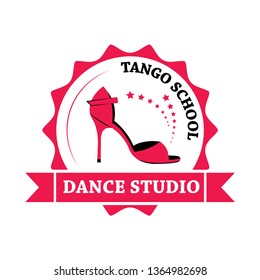Tango dance logo. Symbol, element, emblem. School of dance training.