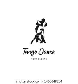 tango dance with silhouette logo 