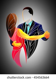Tango dance vector
