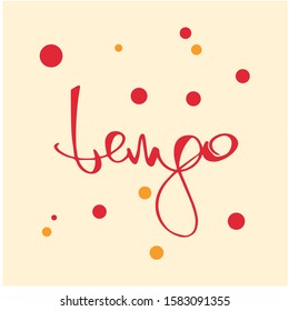 Tango lettering, perfect design for tango events - marathons, festivals, workshops, milongas, courses