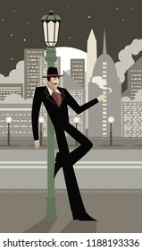 tango man smoking