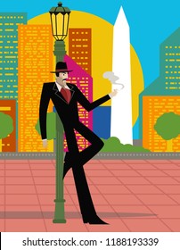 tango man smoking