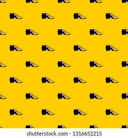 Tango shoe pattern seamless vector repeat geometric yellow for any design