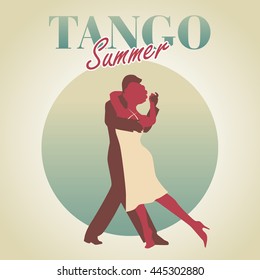 Tango Summer. Couple dancing tango