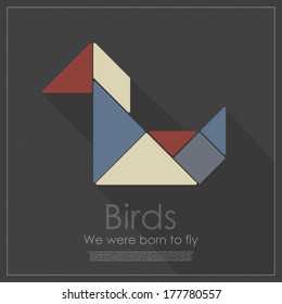 Tangram bird