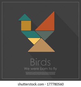 Tangram bird