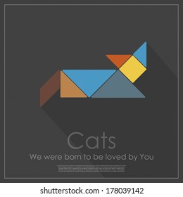 Tangram cat