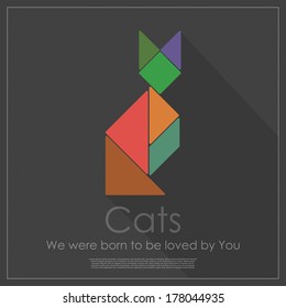 Tangram cat