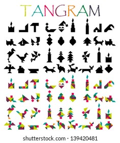 tangram figures and solutions