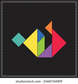 Tangram Puzzle Freeflyer Colorful Geometric