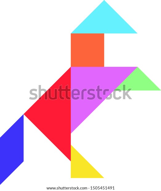 tangram de caballo