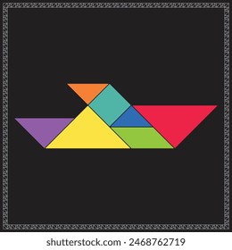 Tangram Puzzle Runabout Colorful Geometric