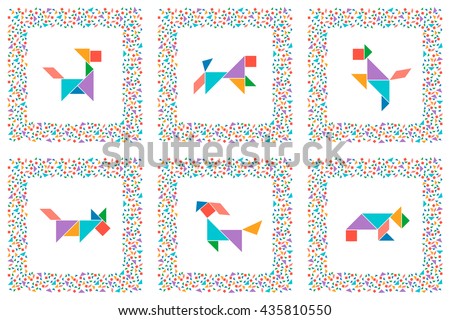 tangram set printable cards