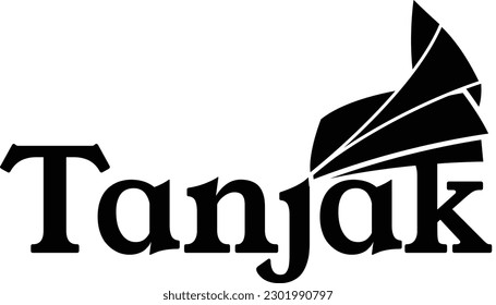 Tanjak also known as Tengkolok is a traditional Malay and indonesian male headgear. Tanjak vector combine with stylish wording make a strong and uniqueness typography logo. 