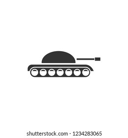 Tank army. Icon Flat
