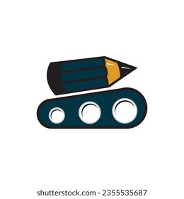 tank art logo design vector illustration.