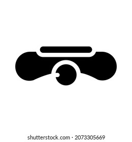 tank banger glyph icon vector. tank banger sign. isolated contour symbol black illustration