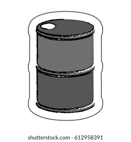 tank barrel isolated icon
