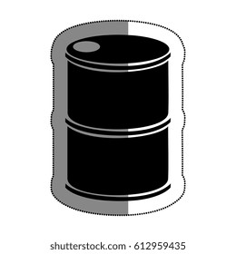 tank barrel isolated icon