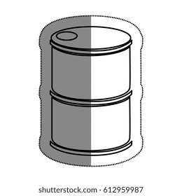 tank barrel isolated icon