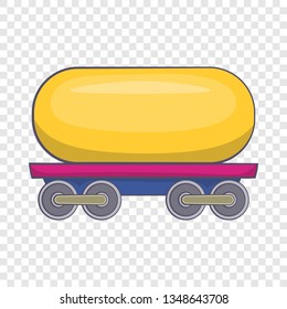 Tank car for gasoline icon in cartoon style isolated on background for any web design 