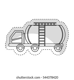 Tank car isolated icon vector illustration design