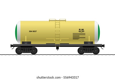 Tank cars. Railway carriage. train. vector.