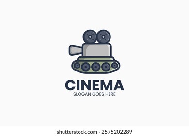 Tank Cinema Logo. Vector Illustration