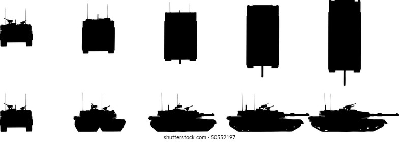 Tank in different perspectives