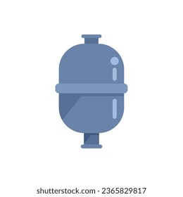 Tank filter icon flat vector. Beach pool. Summer vacation isolated