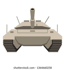 Tank flat illustration