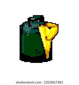 tank fuel can game pixel art retro vector. bit tank fuel can. old vintage illustration
