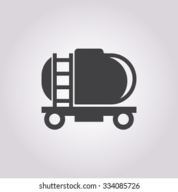 Tank fuel icon. 