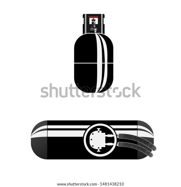 Tank Gas Gas Equipment Vector Illustration Stock Vector (Royalty Free