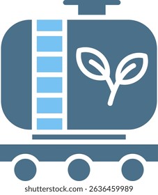 Tank Glyph Two Colour Icon