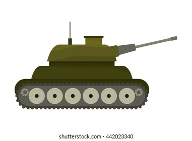 tank icon. Armed forces design. graphic vector 