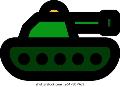 tank icon color style design