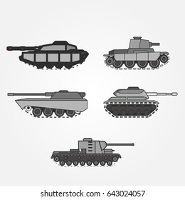 tank icon design vector