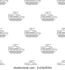 tank icon. Element of army icon for mobile concept and web apps. Pattern repeat seamless tank icon. Can be used for web and mobile. Premium icon on white background