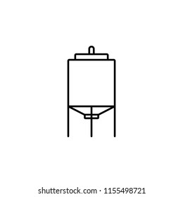 tank icon. Element of production icon for mobile concept and web apps. Thin line tank icon can be used for web and mobile on white background