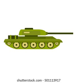 Tank icon. Flat illustration of tank vector icon for web design